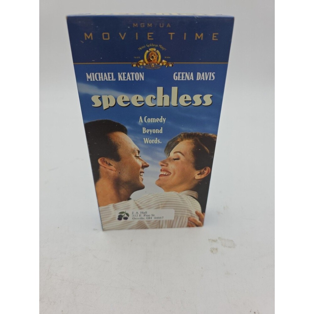 Speechless (VHS, 1996, Movie Time) Geena Davis, Michael Keaton